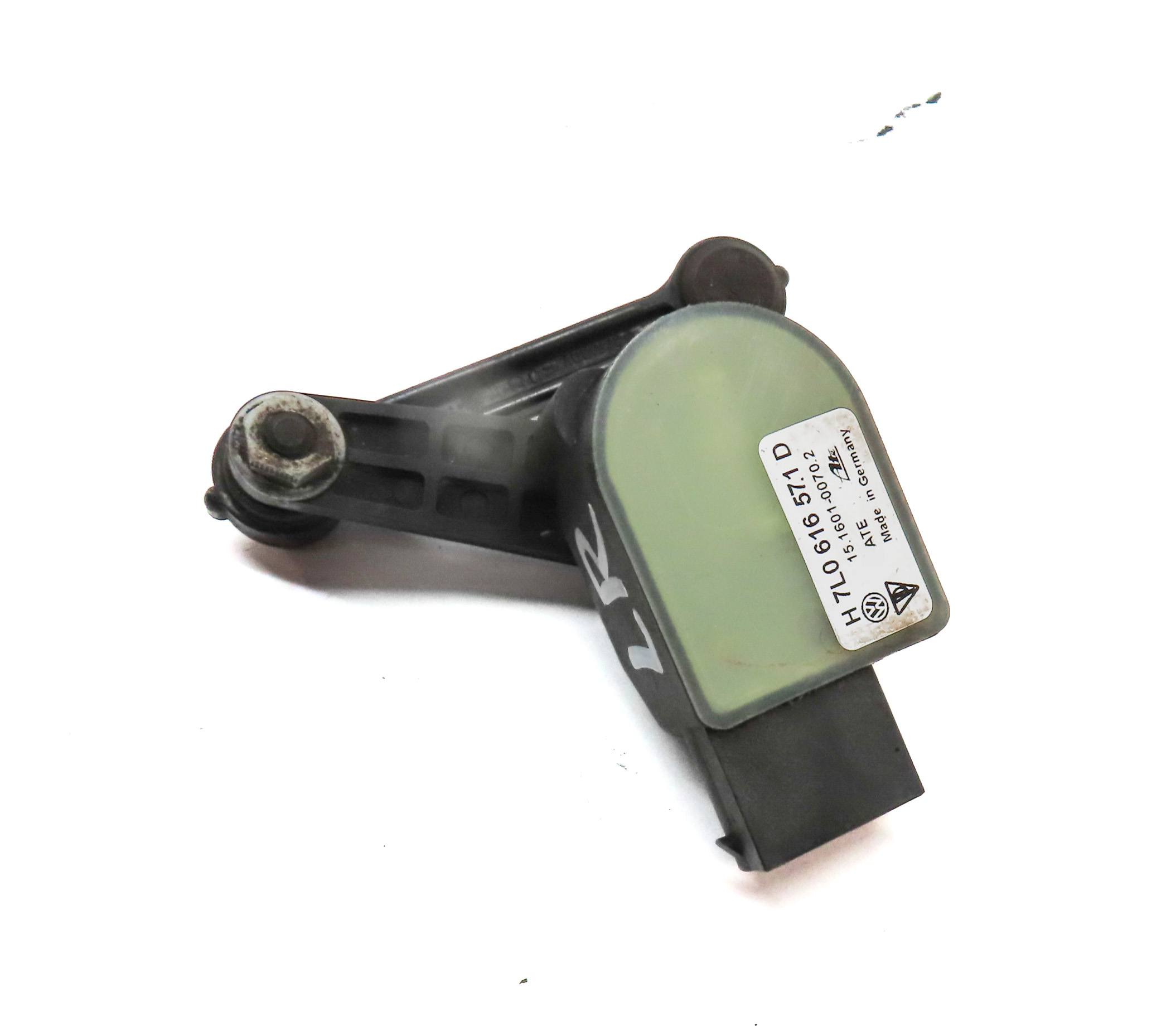 2008 PORSCHE CAYENNE (955) REAR LEFT SUSPENSION HEIGHT LEVEL SENSOR MODULE — exact item pictured